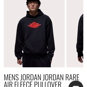Jordan Rare Air Black Pullover Hoodie (Oversized)